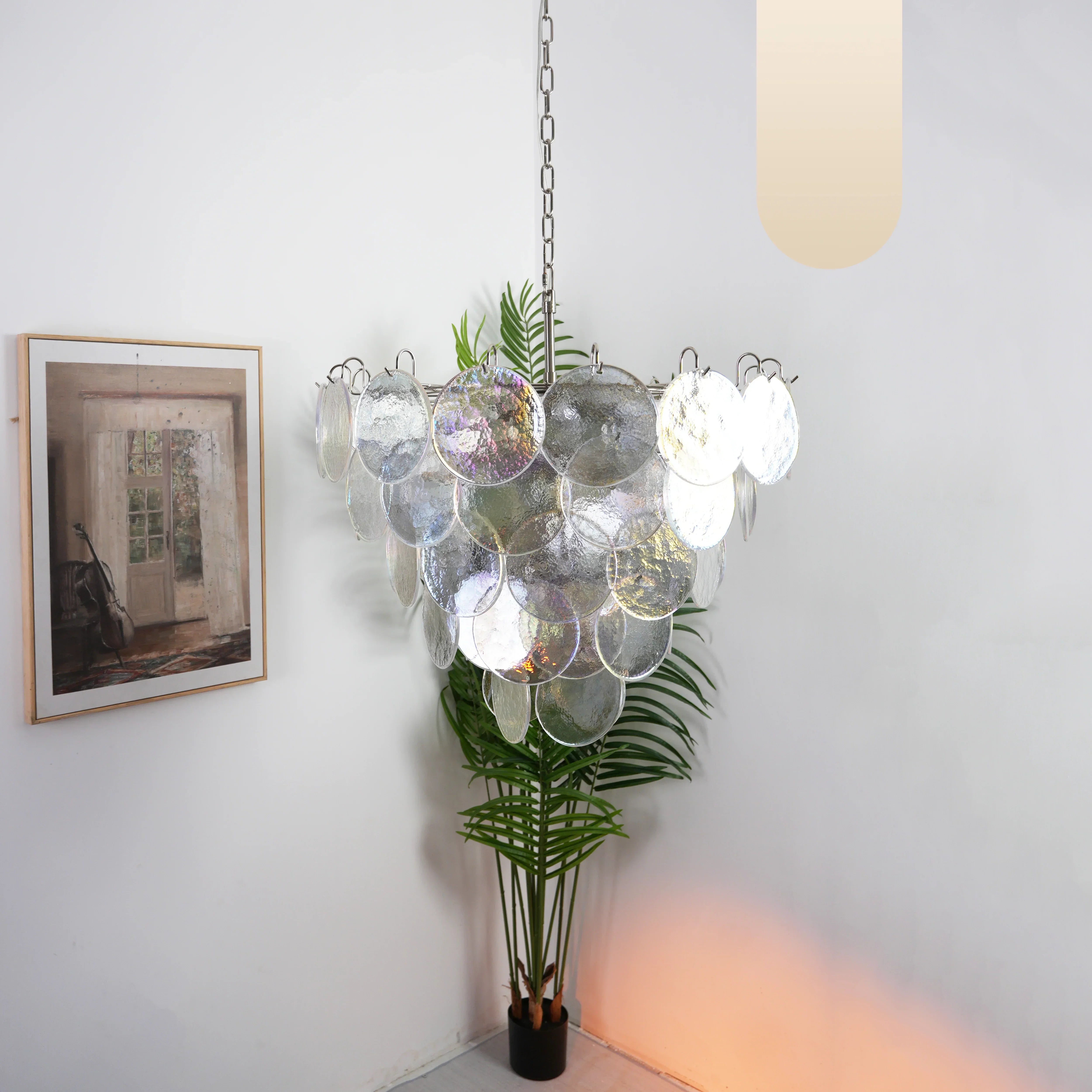 murano-style-iridescent-glass-disc-chandelier-elegant-modern-round-pendant-light
