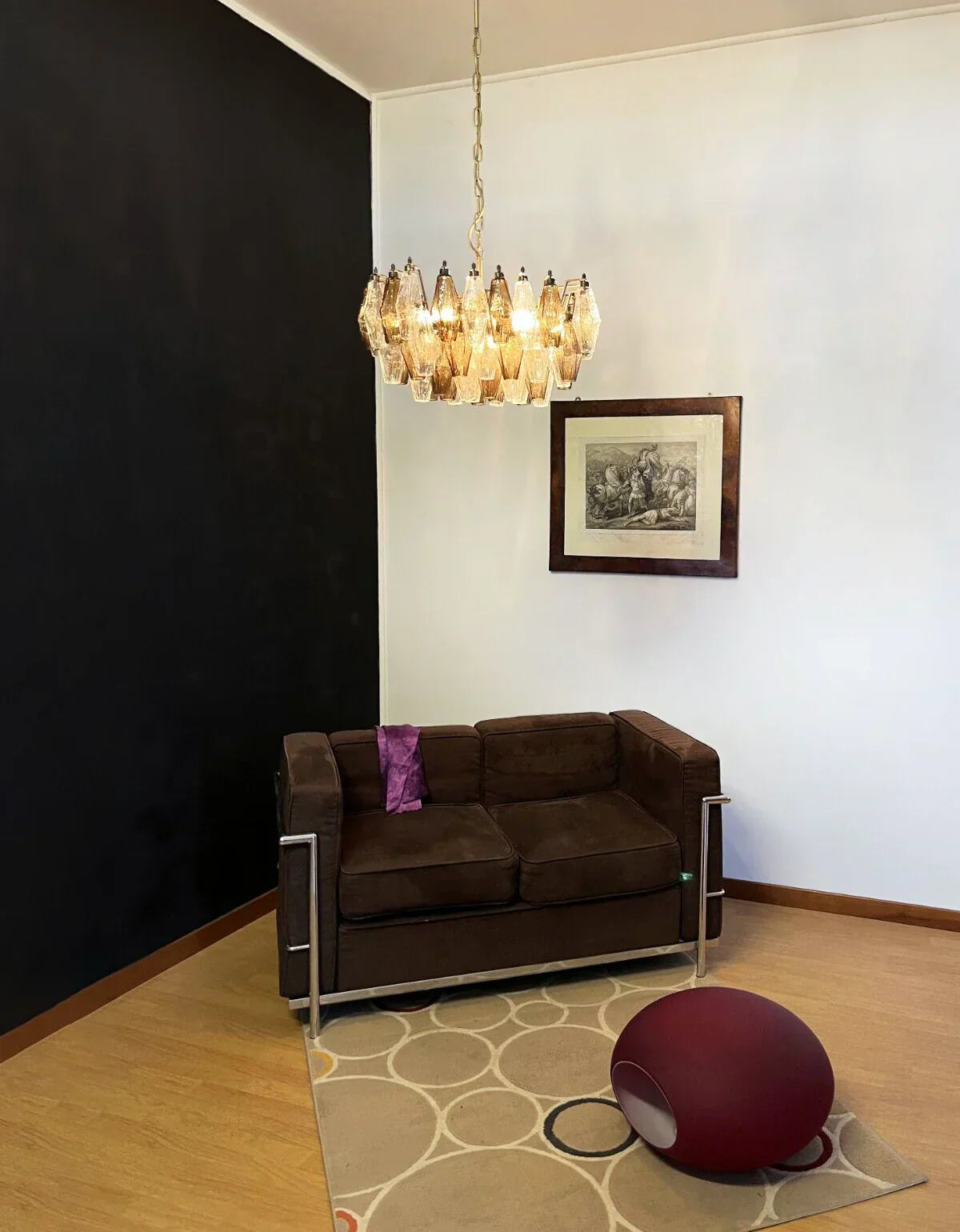 murano-poliedri-smoked-glass-chandelier-luxury-transparent-pendant-lighting-fixture