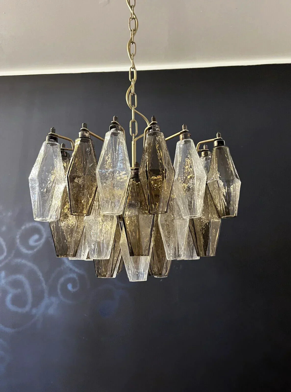 murano-poliedri-smoked-glass-chandelier-luxury-transparent-pendant-lighting-fixture