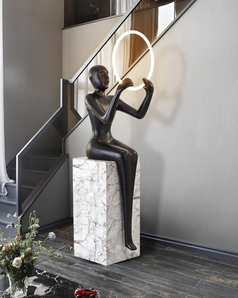 elena-artistic-humanoid-floor-lamp-with-integrated-led-ring-and-marble-base