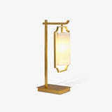 Elise Elegant Brass Table Lamp with White Fabric Drum Shade for Office and Living Room
