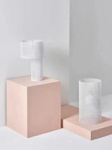 Modern White Perforated Metal Table Lamp Geometric Bedside Desk Light for Contemporary Interiors