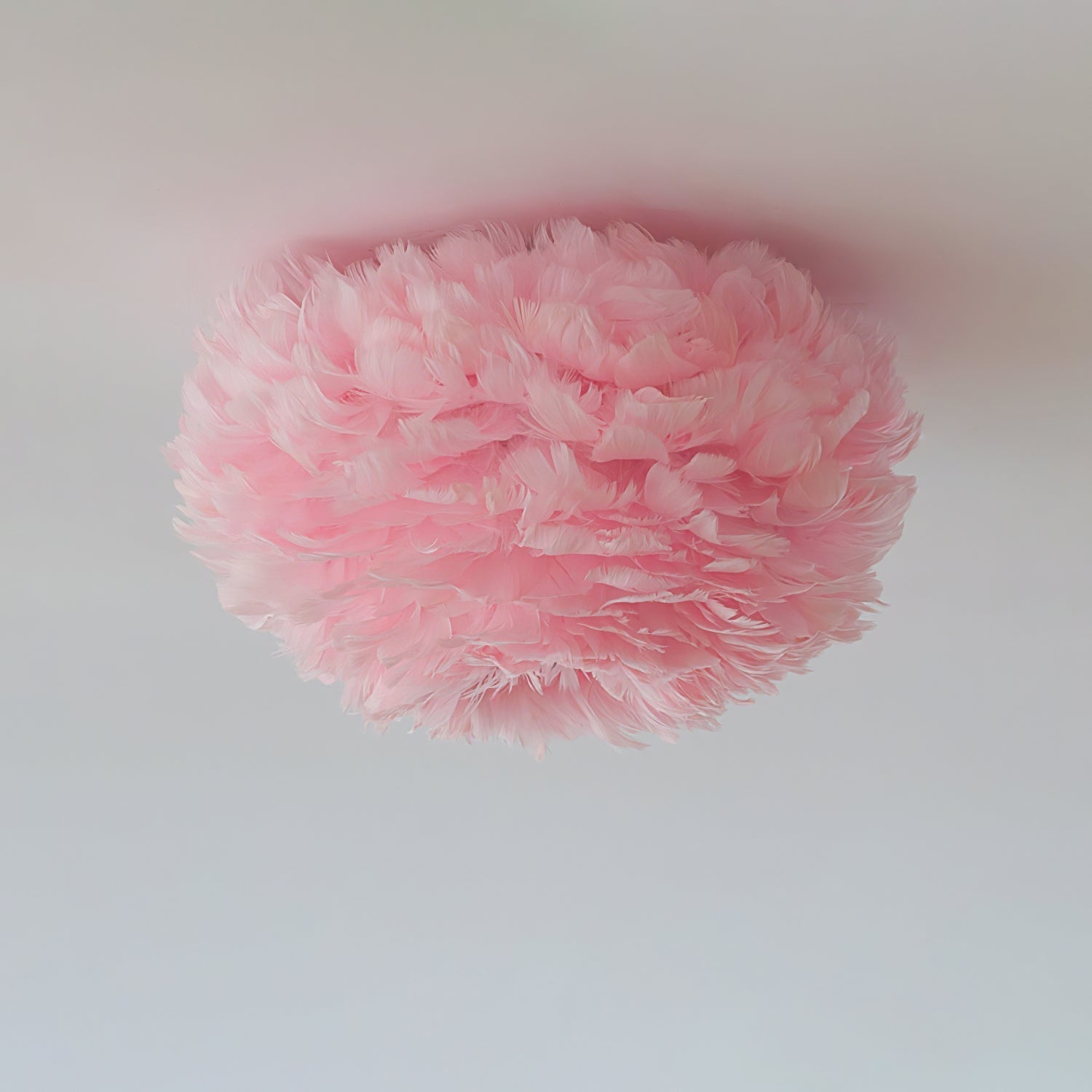 Modern Goose Feather Ceiling Lamp for Bedroom and Living Room Decor
