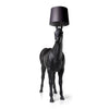 Artistic Horse Statue Standing Lamp Modern Black Sculptural Floor Light Fixture