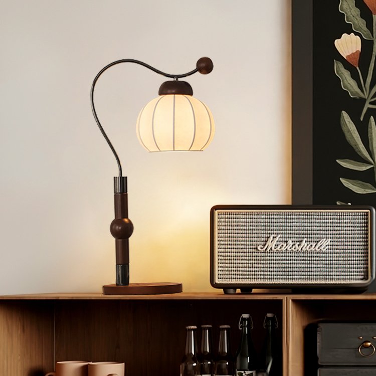 mid-century-modern-silk-fiber-pumpkin-table-lamp-with-ash-wood-base-for-bedside-lighting