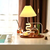 Elegant Eterna TL Fabric Shade Table Lamp for Bedroom and Hotel Side Tables
