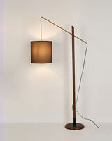 mid-century-modern-walnut-wood-arched-floor-lamp-with-fabric-drum-shade-standing-light