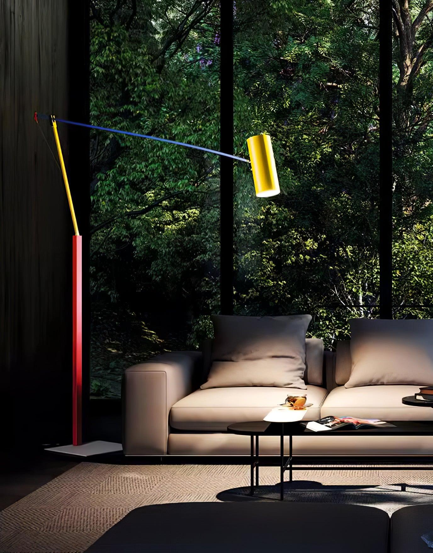 Modern Ettorino Style Adjustable LED Floor Lamp for Reading and Living Spaces