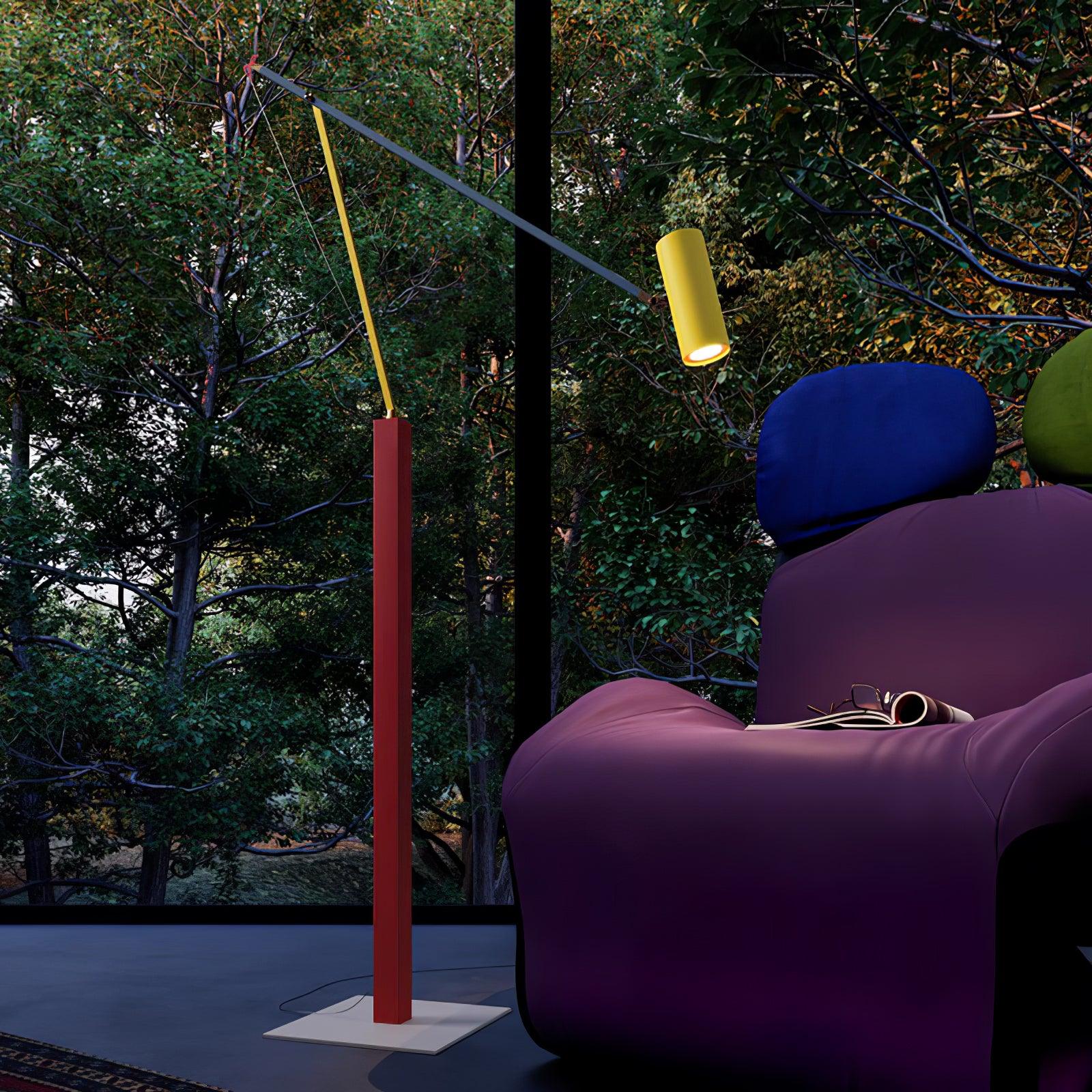 Modern Ettorino Style Adjustable LED Floor Lamp for Reading and Living Spaces