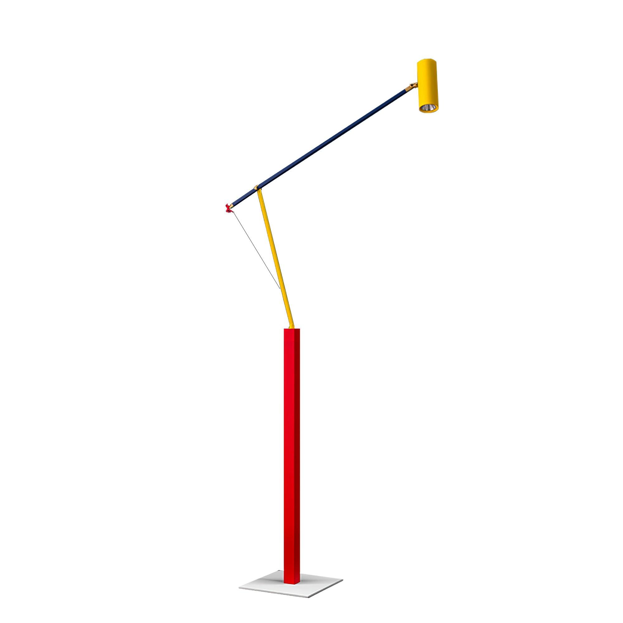 Modern Ettorino Style Adjustable LED Floor Lamp for Reading and Living Spaces