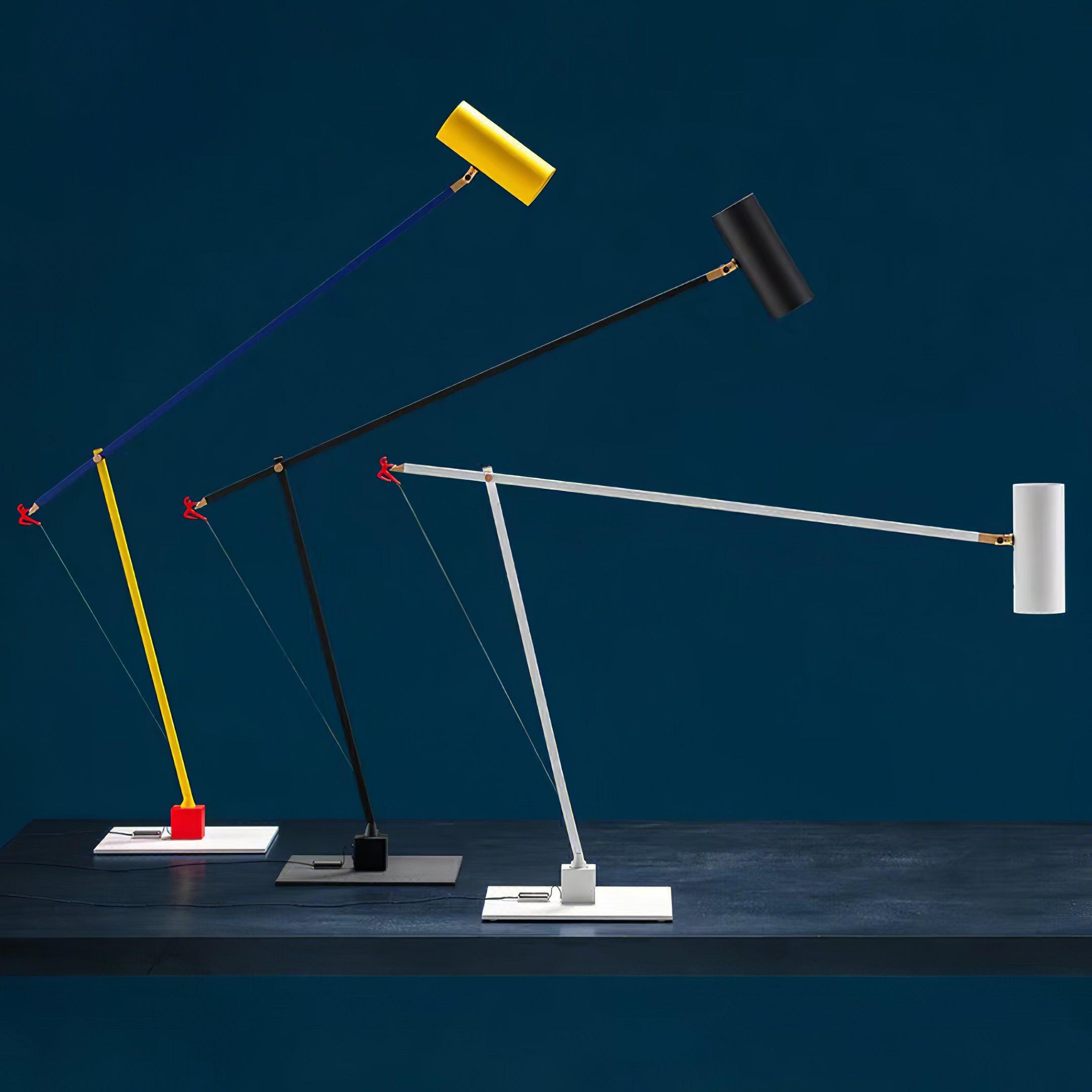 Modern Ettorino LED Table Lamp with Adjustable Arm for Task Lighting and Home Office