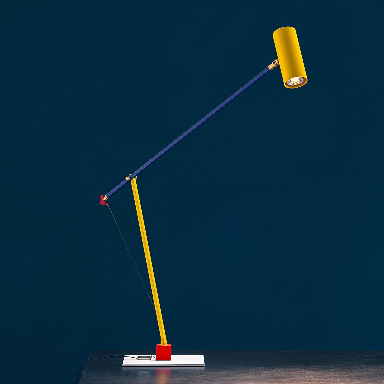 Modern Ettorino LED Table Lamp with Adjustable Arm for Task Lighting and Home Office