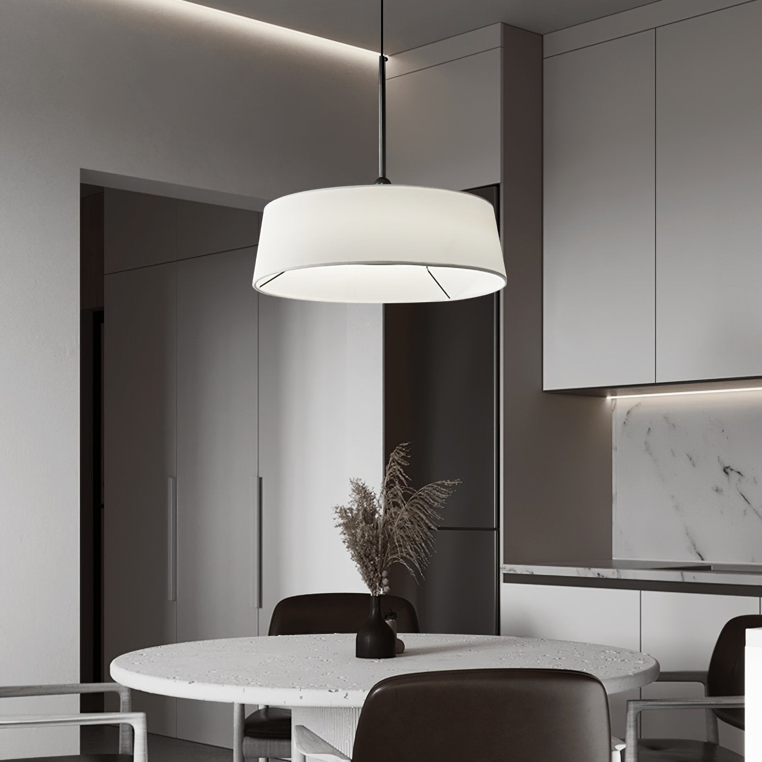 modern-copper-and-fabric-shade-pendant-light-integrated-led-dining-room-ceiling-fixture