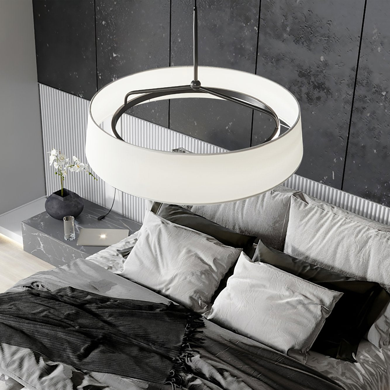 modern-copper-and-fabric-shade-pendant-light-integrated-led-dining-room-ceiling-fixture