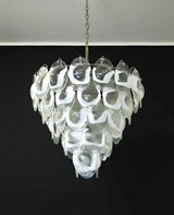 murano-style-transparent-glass-sheet-chandelier-with-gold-chrome-nickel-metal-frame