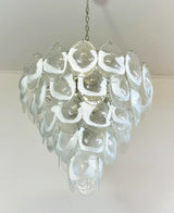 murano-style-transparent-glass-sheet-chandelier-with-gold-chrome-nickel-metal-frame
