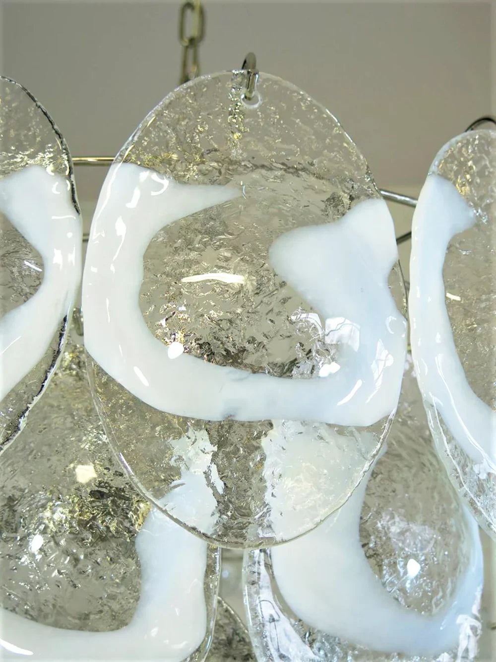 murano-style-transparent-glass-sheet-chandelier-with-gold-chrome-nickel-metal-frame