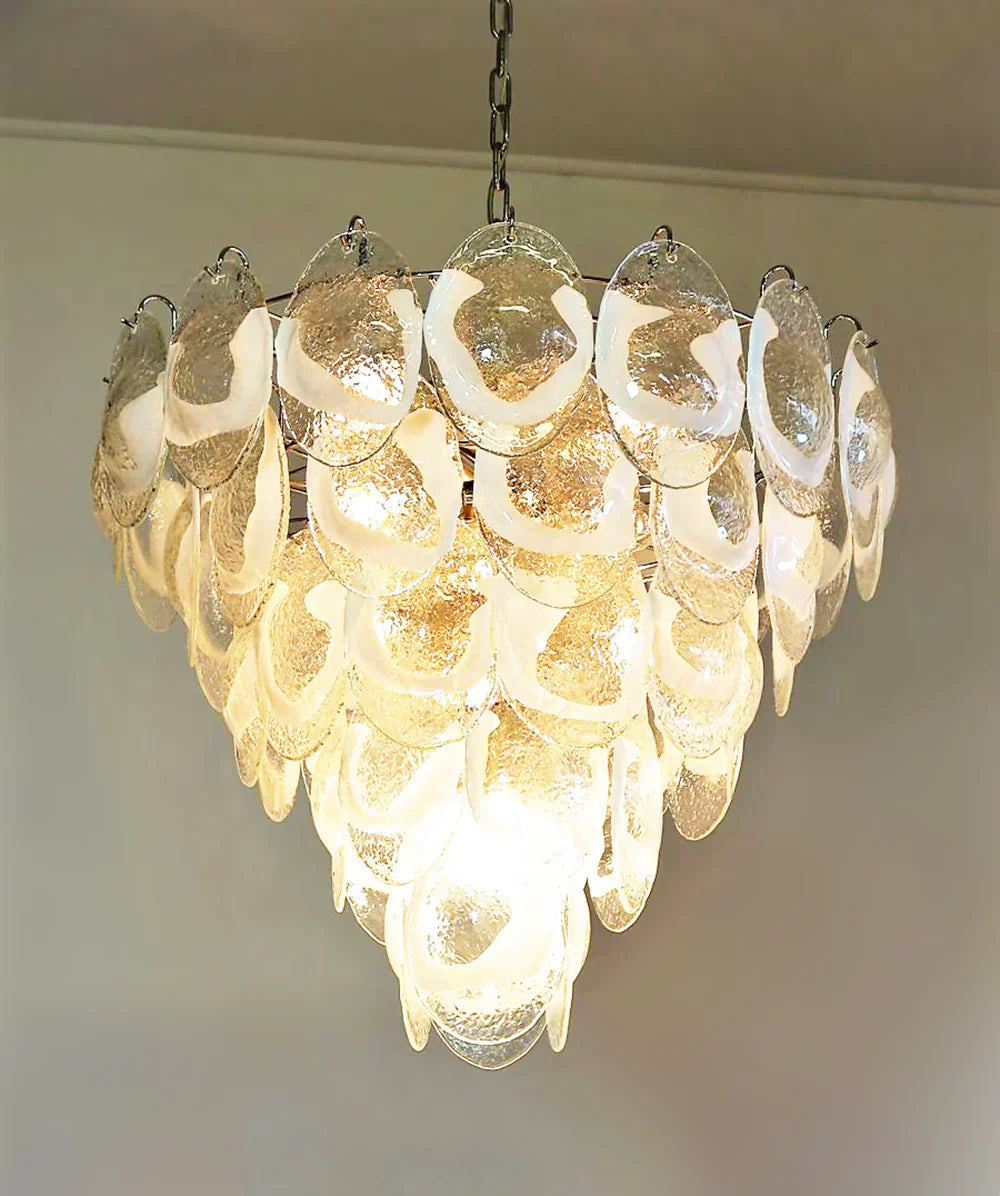 murano-style-transparent-glass-sheet-chandelier-with-gold-chrome-nickel-metal-frame