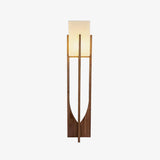 Modern Fairbanks Standing Lamp with Ash Wood Frame and White Fabric Shade