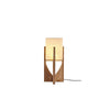 Modern Fairbanks Standing Lamp with Ash Wood Frame and White Fabric Shade