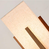 Modern Fairbanks Standing Lamp with Ash Wood Frame and White Fabric Shade