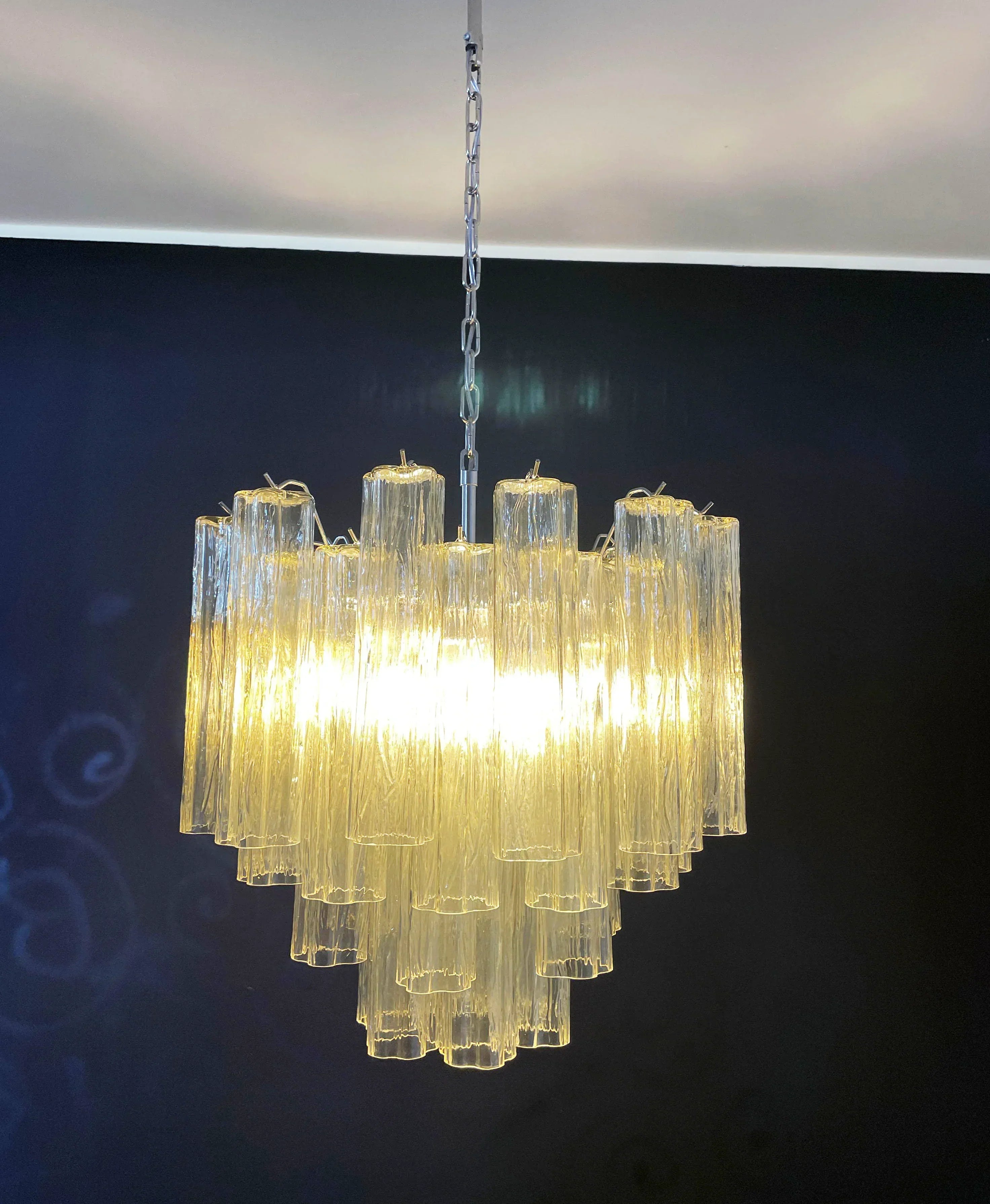 amber-murano-glass-tube-pendant-chandelier-for-living-dining-rooms-and-foyers