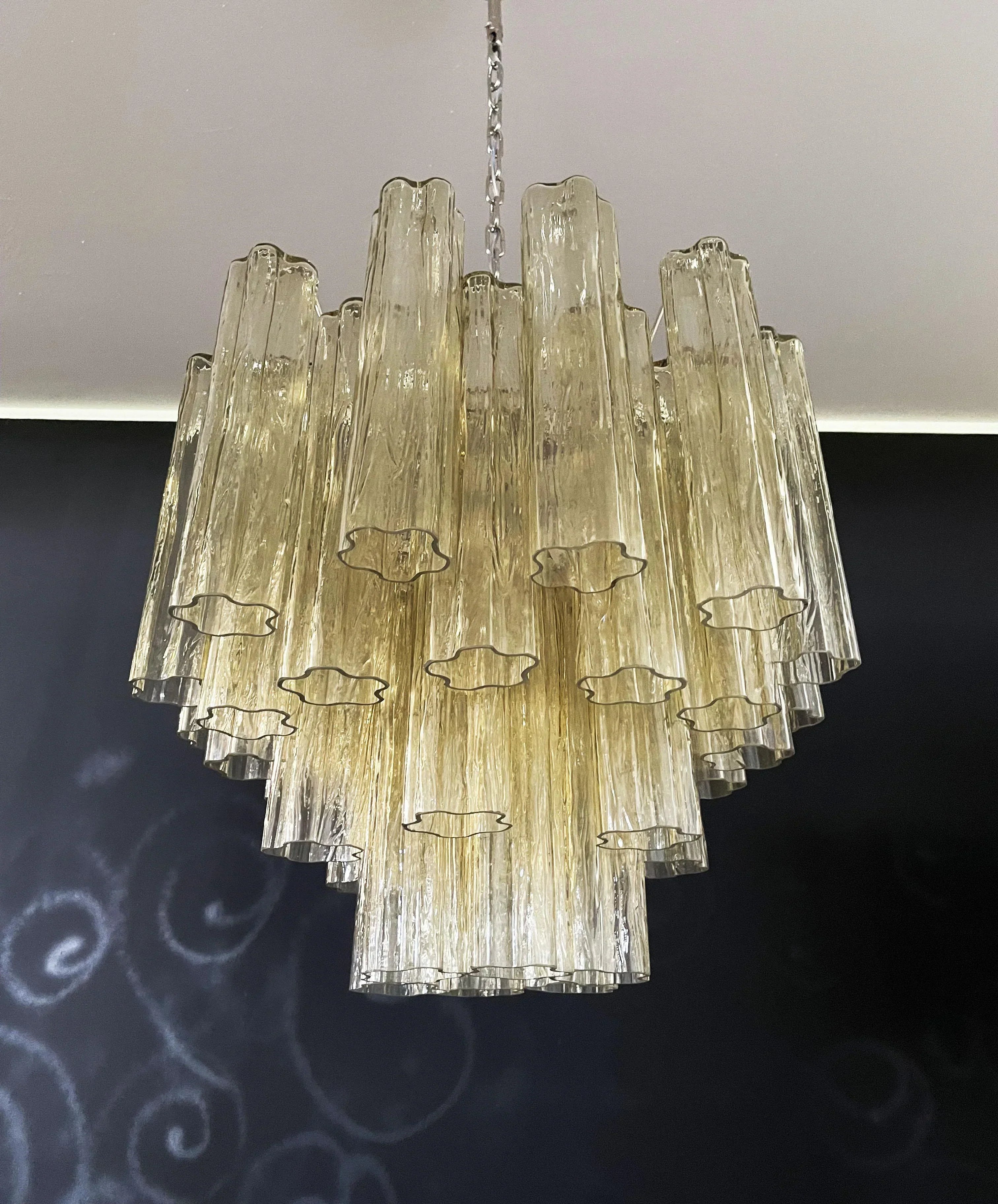 amber-murano-glass-tube-pendant-chandelier-for-living-dining-rooms-and-foyers