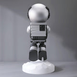 Astronaut Resin Floor Lamp with 5D Printed Globe and Rechargeable Battery for Bedroom