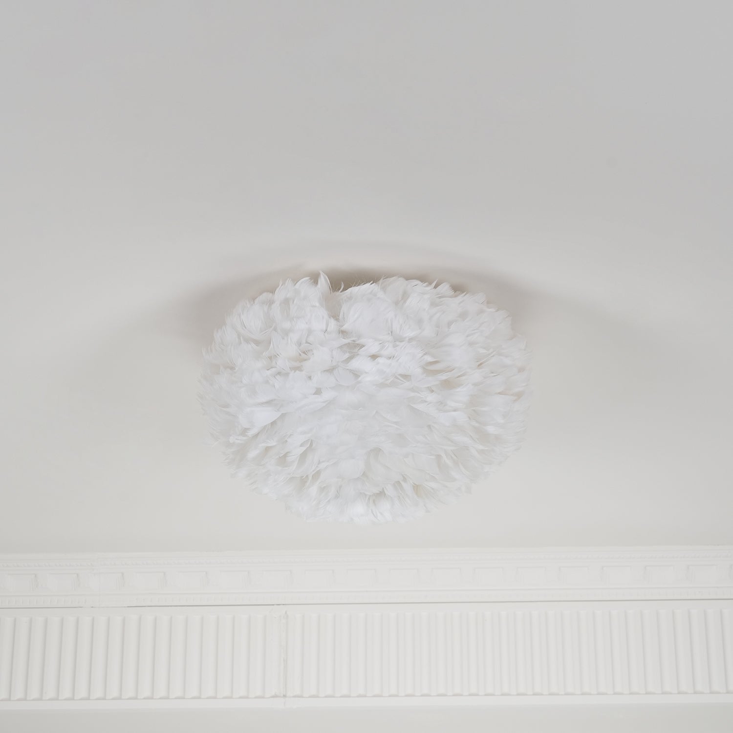 Modern Goose Feather Ceiling Lamp for Bedroom and Living Room Decor