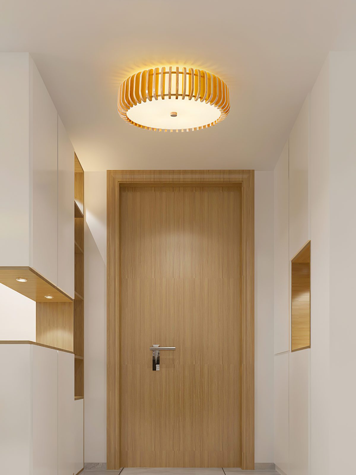 modern-yellow-wooden-fence-flush-mount-led-ceiling-light-with-three-color-changing-modes