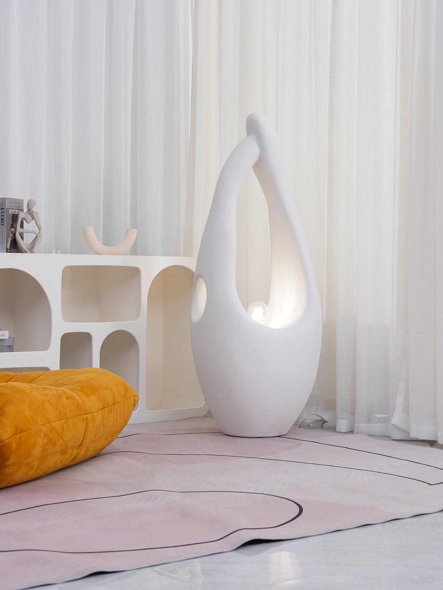 Modern Organic Sculptural Standing Lamp for Contemporary Interior Decor and Ambient Living Room Lighting