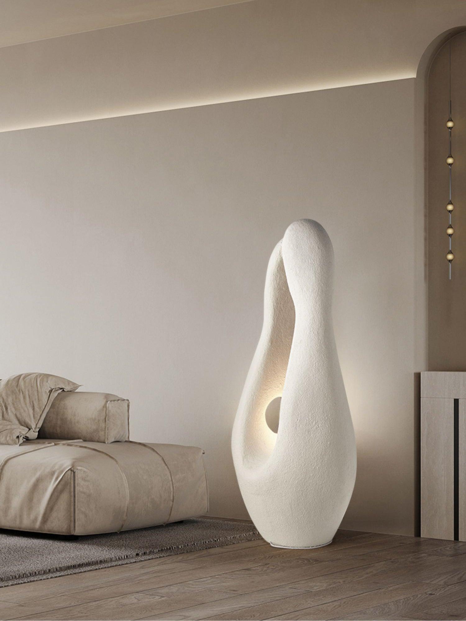 Modern Organic Sculptural Standing Lamp for Contemporary Interior Decor and Ambient Living Room Lighting