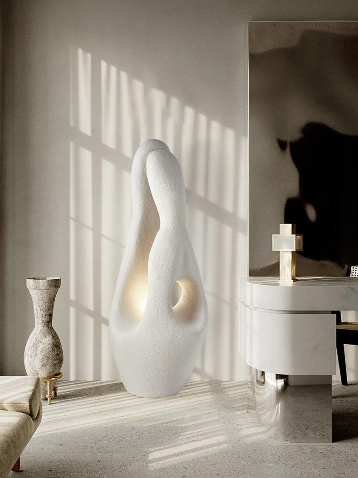 Modern Organic Sculptural Standing Lamp for Contemporary Interior Decor and Ambient Living Room Lighting