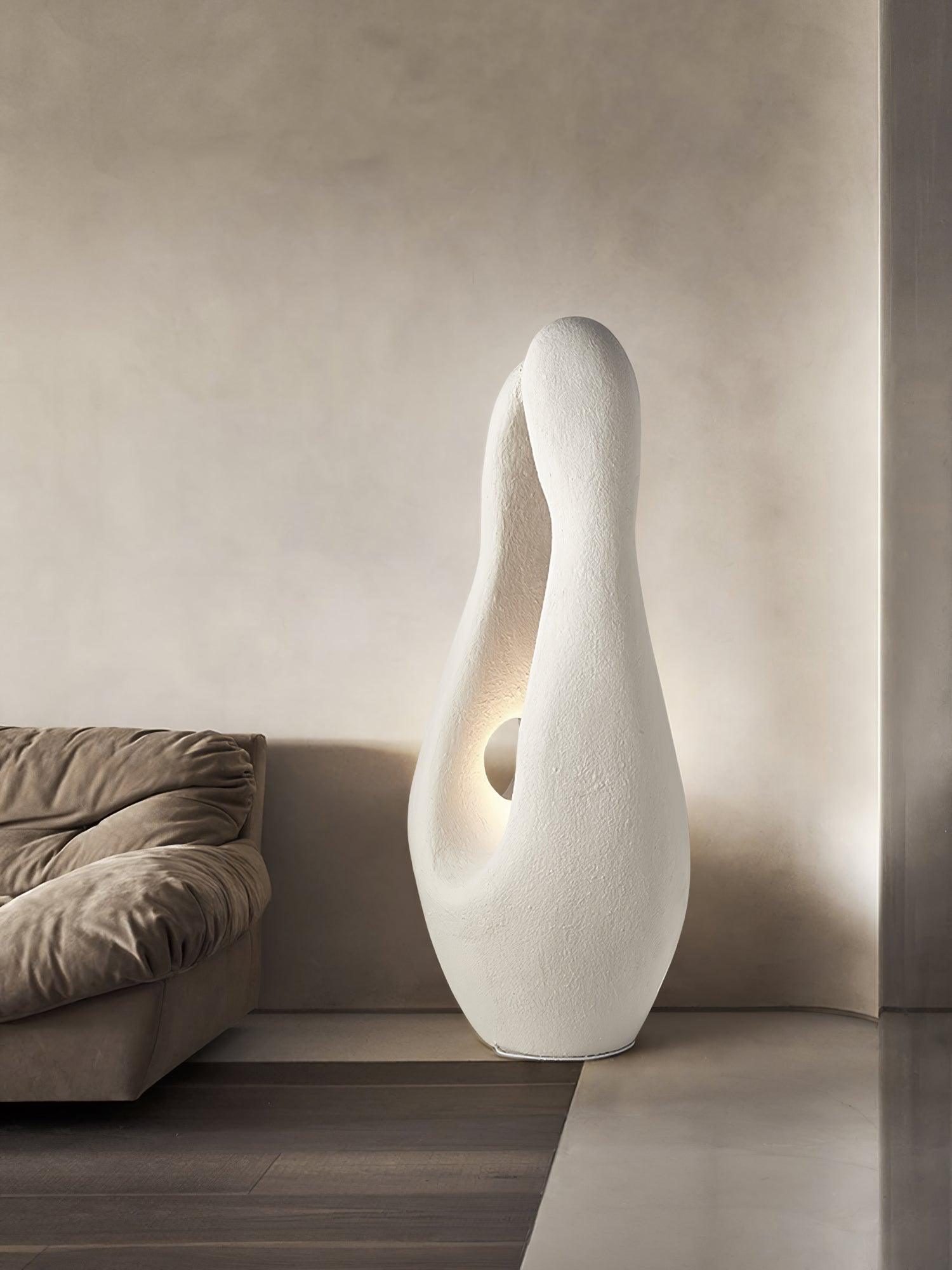 Modern Organic Sculptural Standing Lamp for Contemporary Interior Decor and Ambient Living Room Lighting