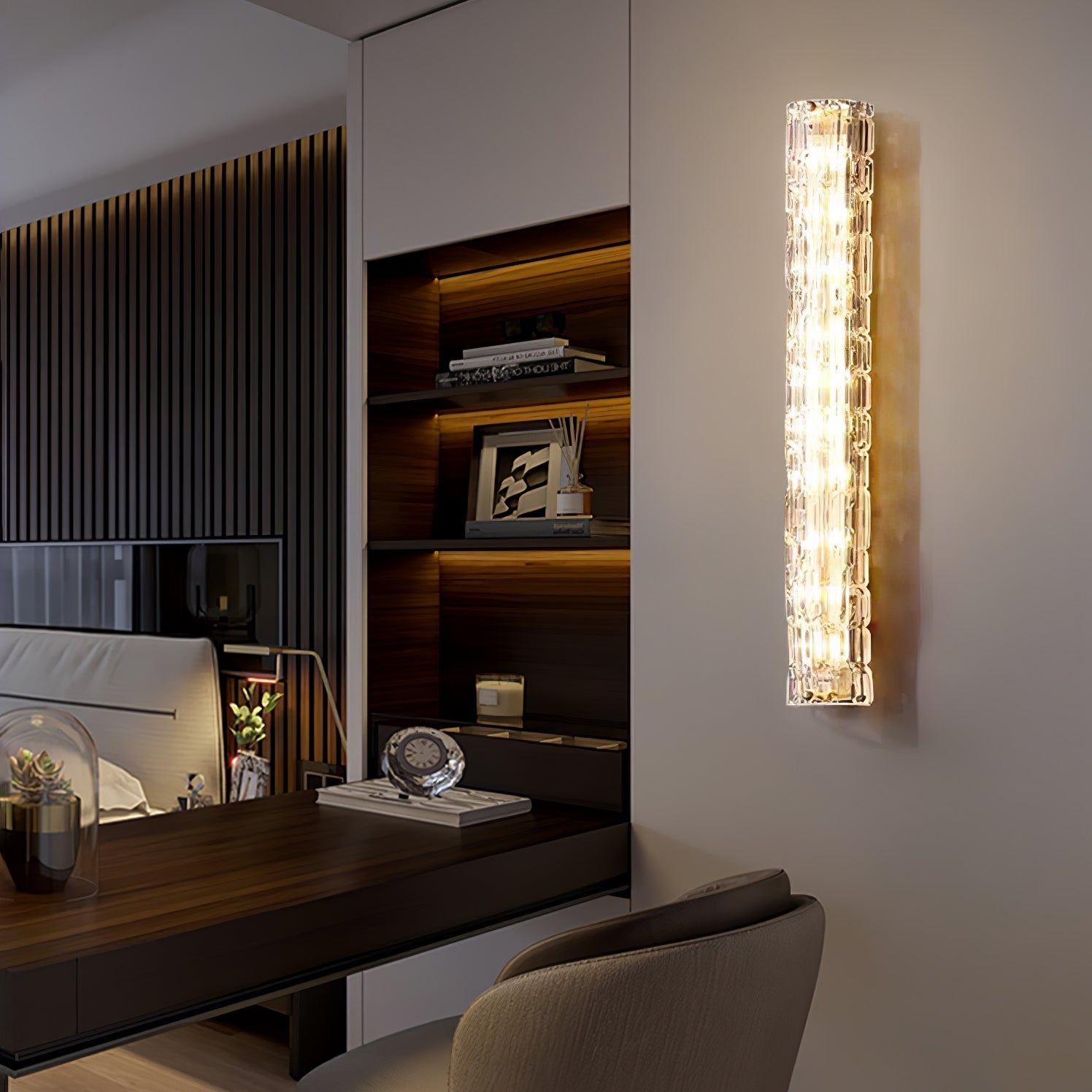 modern-brass-and-water-grained-glass-led-wall-sconce-light-set-of-2