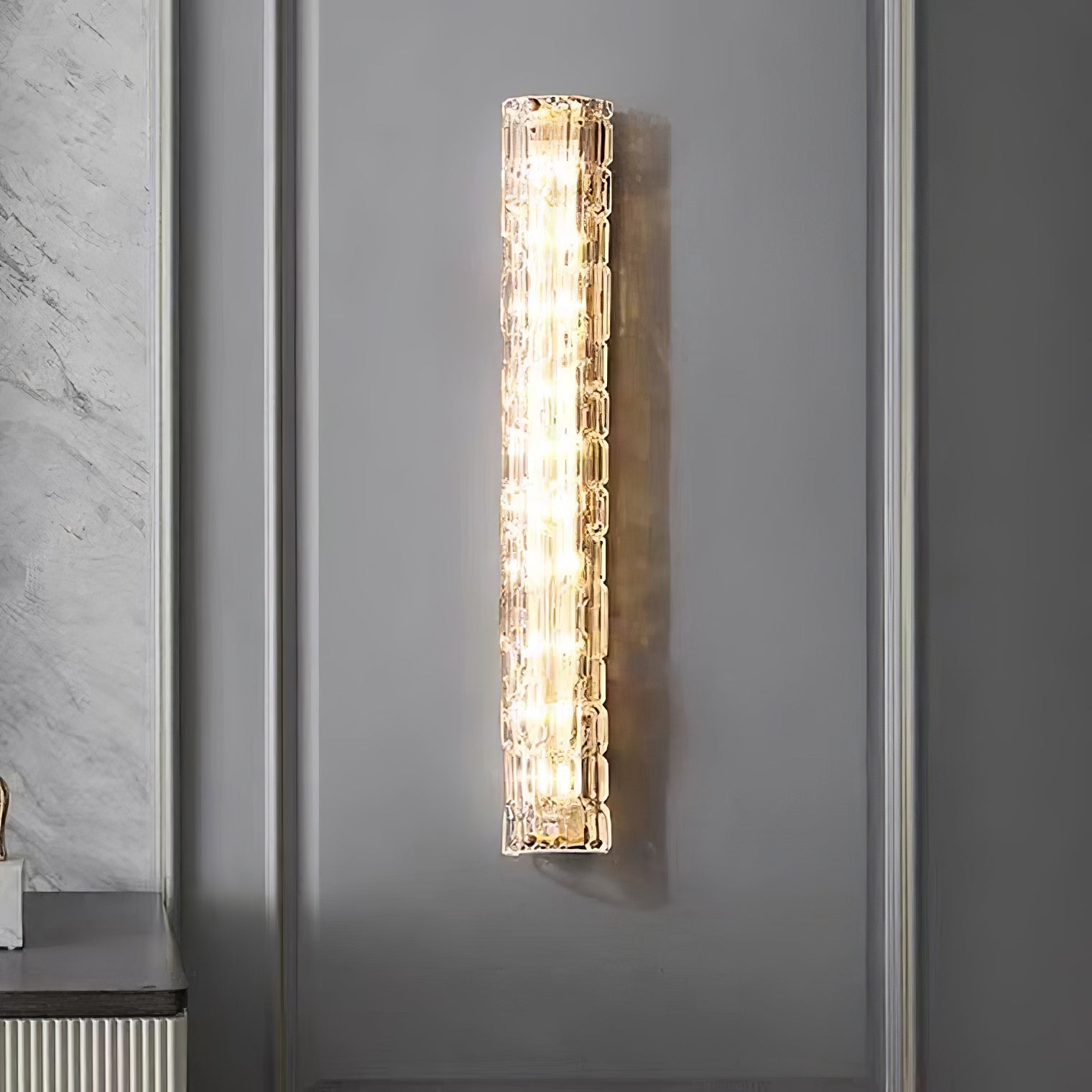modern-brass-and-water-grained-glass-led-wall-sconce-light-set-of-2
