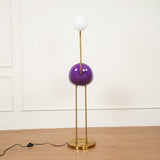 Elegant Flamingo Sculpture Standing Light with Frosted Glass Shade for Modern Interiors