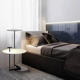 Modern Flat Metal Pan LED Floor Lamp with Dual Disc Design for Soft Ambient Lighting