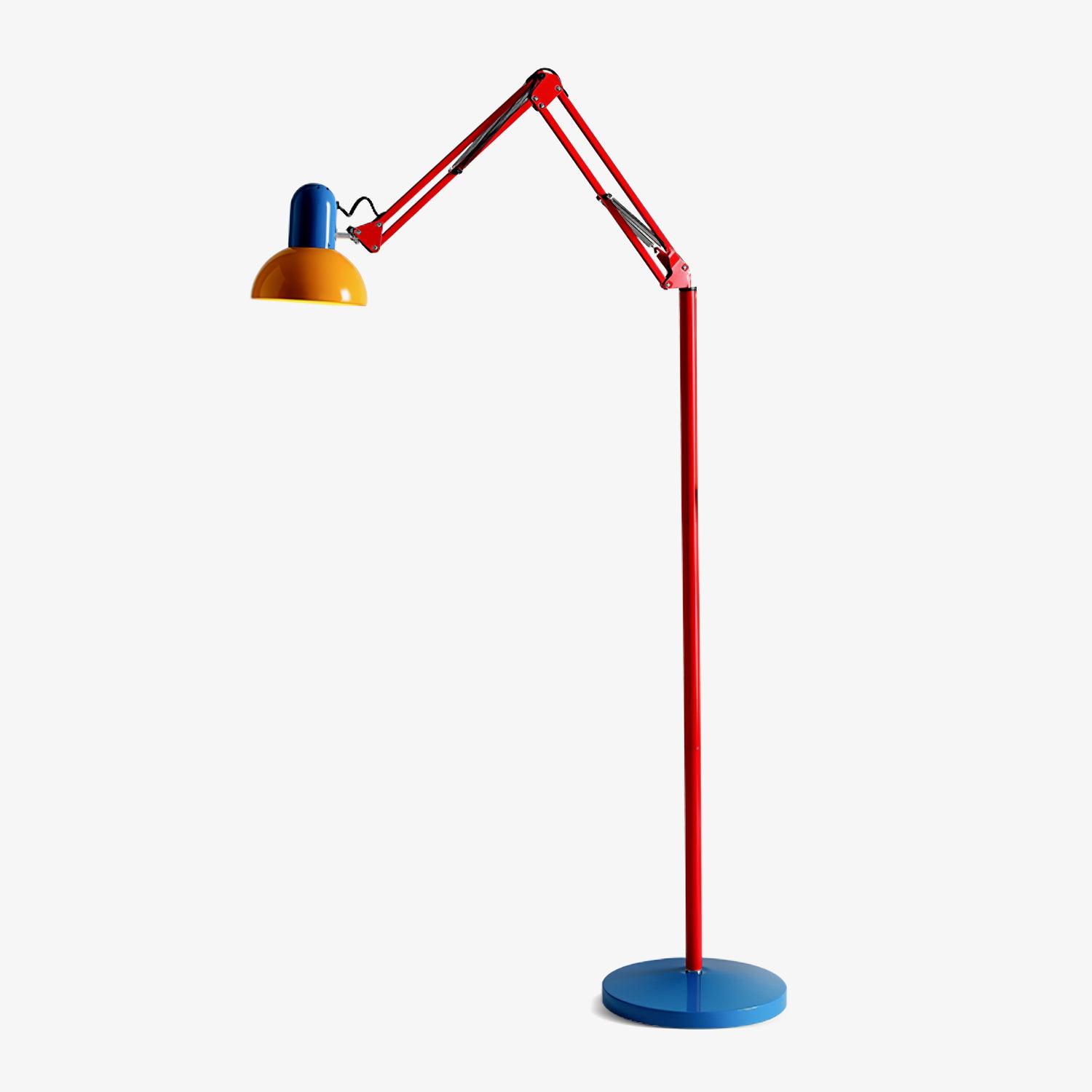 Modern Multi Colored Adjustable Metal Floor Lamp for Reading and Living Room Task Lighting