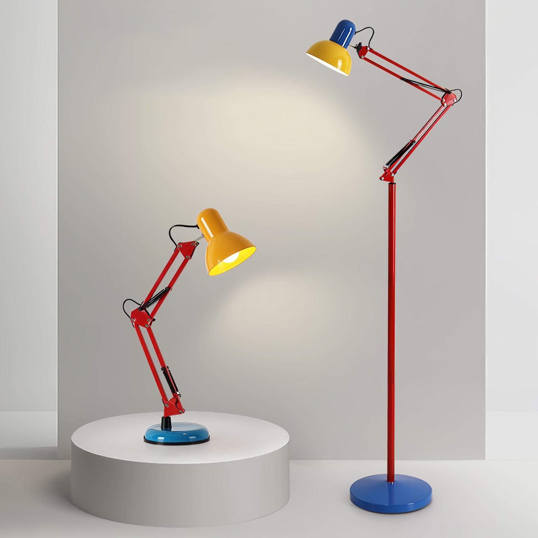 Colorful Multi Jointed Adjustable Arm Desk Lamp for Reading and Study Area Lighting