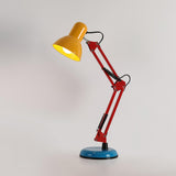 Colorful Multi Jointed Adjustable Arm Desk Lamp for Reading and Study Area Lighting