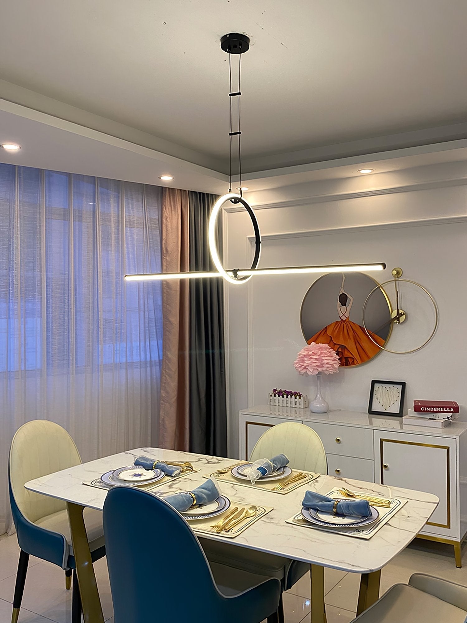 modern-geometric-linear-led-pendant-light-black-iron-kitchen-island-chandelier
