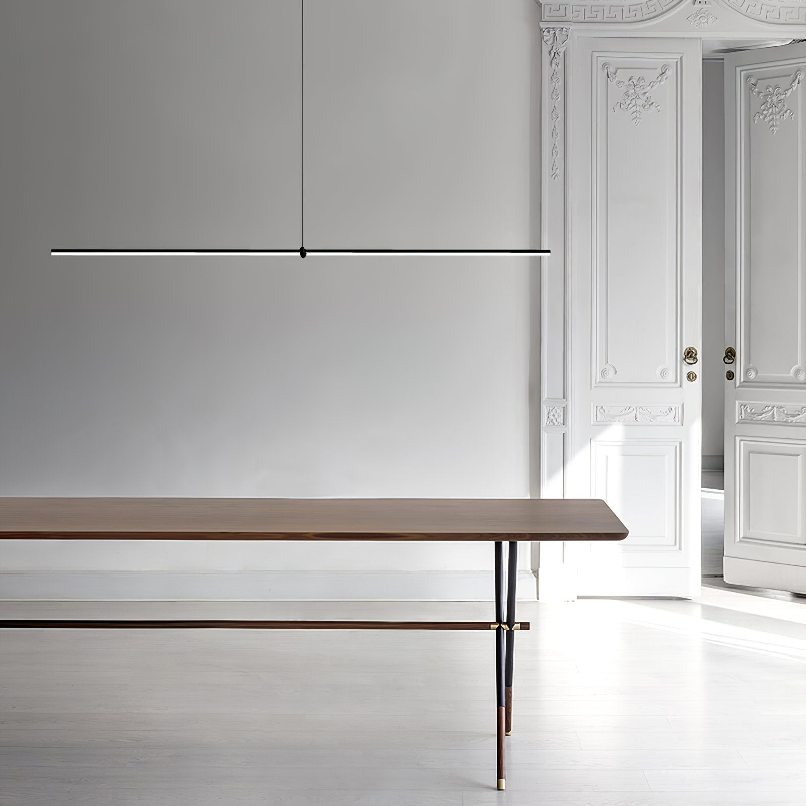 modern-geometric-linear-led-pendant-light-black-iron-kitchen-island-chandelier