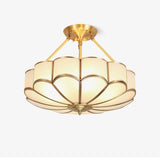 Modern Flower Shape Frosted Glass Flush Mount Light for Bedrooms and Hallways