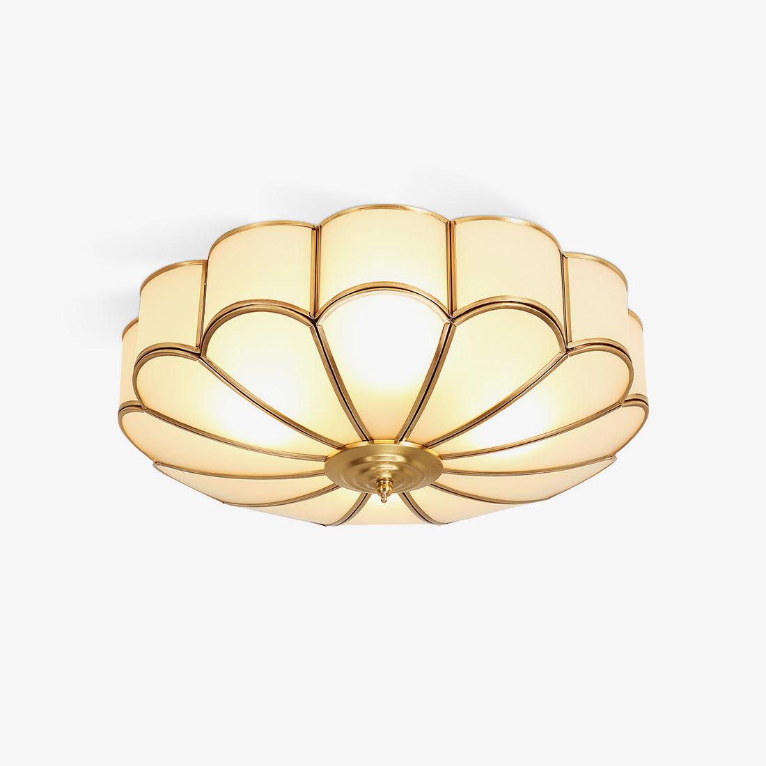 elegant-flower-shape-glass-flush-mount-ceiling-light-brass-floral-lighting-fixture