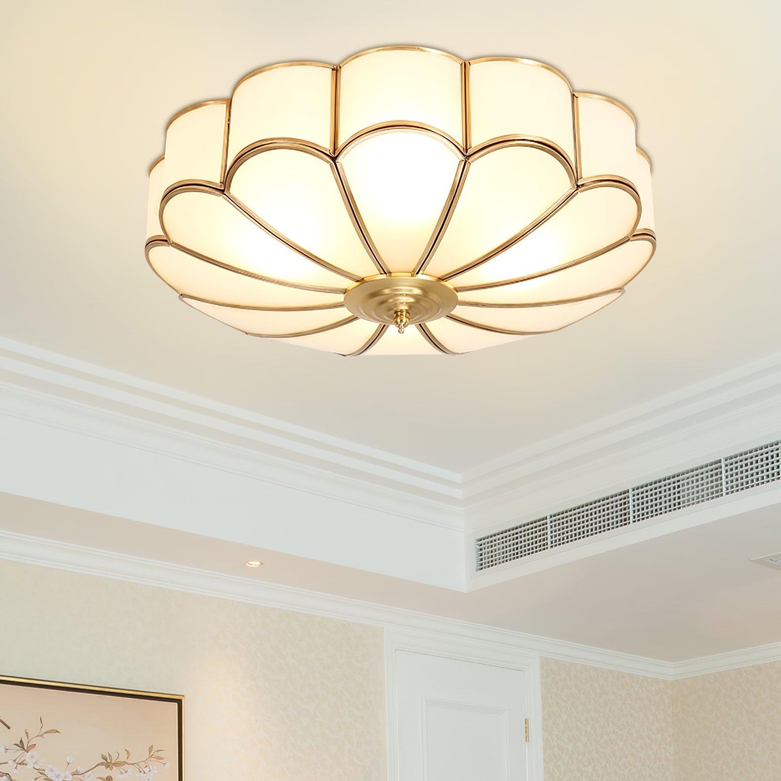 elegant-flower-shape-glass-flush-mount-ceiling-light-brass-floral-lighting-fixture