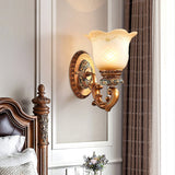 elegant-resin-flower-wall-sconce-lighting-with-vintage-beige-glass-shade
