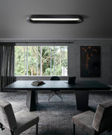 Modern Minimalist Organic Flowing Cloud LED Ceiling Light with Wood Frame and Acrylic Diffuser