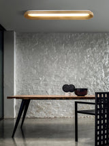 Modern Minimalist Organic Flowing Cloud LED Ceiling Light with Wood Frame and Acrylic Diffuser