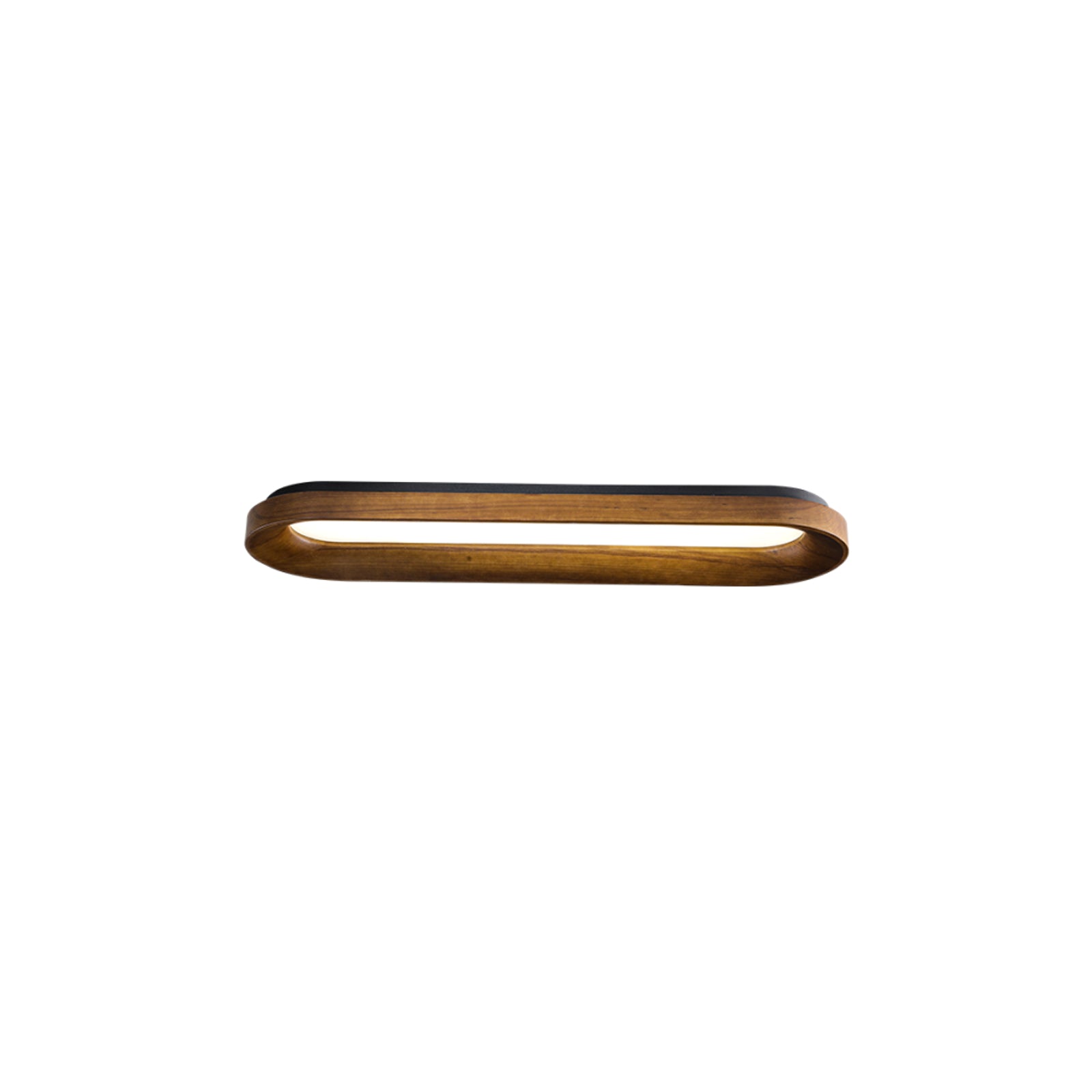 Modern Minimalist Organic Flowing Cloud LED Ceiling Light with Wood Frame and Acrylic Diffuser
